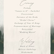 "Lakefront" - Wedding Programs in Natural by Robert and Stella - Detail