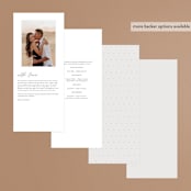 "Destination" - Wedding Programs in Mist by Lori Wemple - Back of Card Options