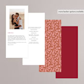 "Jaipur" - Wedding Programs in Ruby by Mansi Verma - Back of Card Options