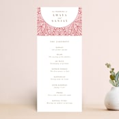 "AMAYA" - Wedding Programs in Blush by Kanika Mathur - Front