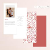 "AMAYA" - Wedding Programs in Blush by Kanika Mathur - Back of Card Options