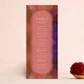 "Radiance" - Wedding Programs in Kantha by Heather Cairl - Front