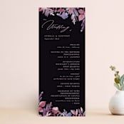 "Romantic Florals" - Wedding Programs in Violet by Hooray Creative - Front
