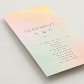 "marshmallow" - Wedding Programs in Sunrise by Petra Kern - Detail