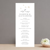 "Soar" - Wedding Programs in Cream by Phrosné Barwood - Front