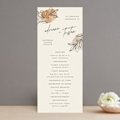 "leaf contour" - Wedding Programs in Natural by Susan Zinader - Front