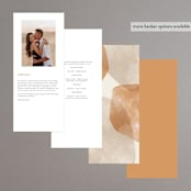 "leaf contour" - Wedding Programs in Natural by Susan Zinader - Back of Card Options