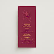 "Amor" - Wedding Programs in Caliente by Owl and Toad - Front