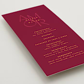 "Amor" - Wedding Programs in Caliente by Owl and Toad - Detail
