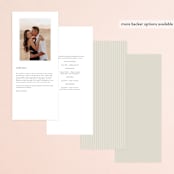 "Everything Love" - Wedding Programs in Ebony by Louise Kay - Back of Card Options