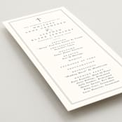 "Crawford" - Wedding Programs in Ivory by Amy Kross - Detail