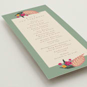 "Phool Bahar" - Wedding Programs in Patta by Creo Study - Detail