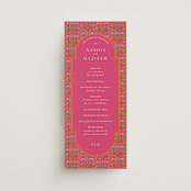 "Varna" - Wedding Programs in Fuchsia by Pati Cascino - Front