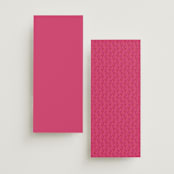"Varna" - Wedding Programs in Fuchsia by Pati Cascino - Back of Card Options