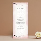 "Cherry Blossoms" - Wedding Programs in Cherry Blossom by Stephanie Hawkes - Front