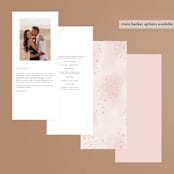 "Cherry Blossoms" - Wedding Programs in Cherry Blossom by Stephanie Hawkes - Back of Card Options