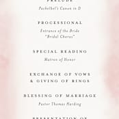 "Cherry Blossoms" - Wedding Programs in Cherry Blossom by Stephanie Hawkes - Detail