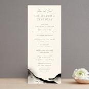 "ataraxia" - Wedding Programs in Ivory by Anastasia Makarova - Front