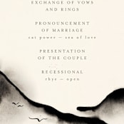 "ataraxia" - Wedding Programs in Ivory by Anastasia Makarova - Detail