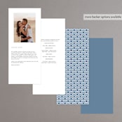 "AKARI" - Wedding Programs in Wave by Melanie Kosuge - Back of Card Options