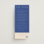 "two toned" - Wedding Programs in Marseille Bleu by Deborah Chou - Front