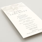 "City Center" - Wedding Programs in Cotton by Erin L. Wilson - Detail