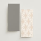 "Grace" - Wedding Programs in Porcelain by Leah Bisch - Back of Card Options