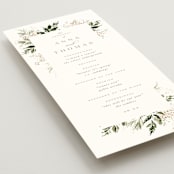 "Grace" - Wedding Programs in Porcelain by Leah Bisch - Detail