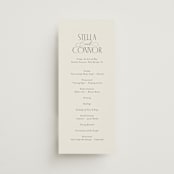 "Unity" - Wedding Programs in Porcelain by Jennifer Postorino - Front