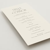 "Unity" - Wedding Programs in Porcelain by Jennifer Postorino - Detail
