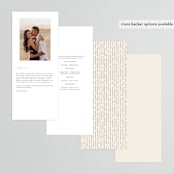 "The Manor" - Wedding Programs in Buff by Pixel and Hank - Back of Card Options