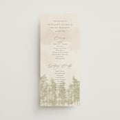 "Aspen" - Wedding Programs in Lake by Robert and Stella - Front
