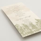 "Aspen" - Wedding Programs in Lake by Robert and Stella - Detail