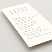 "Sector" - Wedding Programs in Snow by Kaydi Bishop - Detail