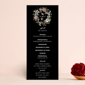 "Peonies & Sage" - Wedding Programs in Fawn by Susan Moyal - Front