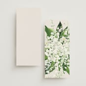 "Soft Sprigs" - Wedding Programs in Champagne by Jennifer Postorino - Back of Card Options