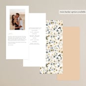 "Swept Away" - Wedding Programs in Petal by Leah Bisch - Back of Card Options