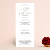 "Encapsulated" - Wedding Programs in Black Tie by Hooray Creative - Front