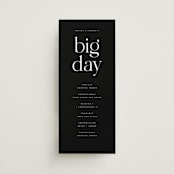 "Photographie" - Wedding Programs in Noir by Christie Garcia - Front