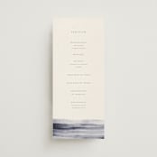 "Stillness" - Wedding Programs in Horizon by Sumak Studio - Front