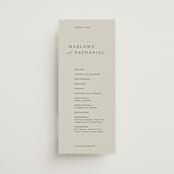 "Astoria" - Wedding Programs in Spring by Kelly Schmidt - Front