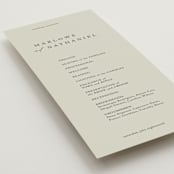 "Astoria" - Wedding Programs in Spring by Kelly Schmidt - Detail