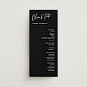 "Signed" - Wedding Programs in Cloud by JoAnn Jinks - Front
