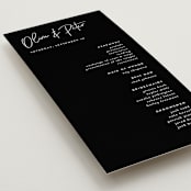 "Signed" - Wedding Programs in Cloud by JoAnn Jinks - Detail
