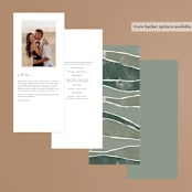 "Foothills" - Wedding Programs in Grass by Alethea and Ruth - Back of Card Options
