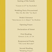 "Sophia" - Wedding Programs in Sunshine by Ani Somi - Detail