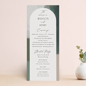 "Verdant" - Wedding Programs in Moss by Nicoletta Savod - Front