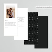 "schiacciata" - Wedding Programs in Black Dahlia by chocomocacino - Back of Card Options