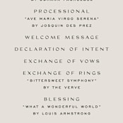 "Wine Label" - Wedding Programs in Stone by Owl and Toad - Detail