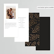 "Dashing" - Wedding Programs in Pearl by Benita Crandall - Back of Card Options